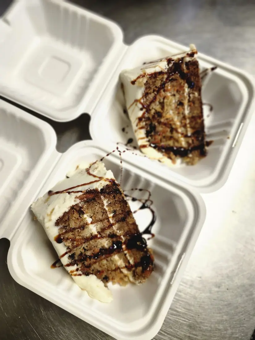 Decadent Carrot Cake with molasses drizzle