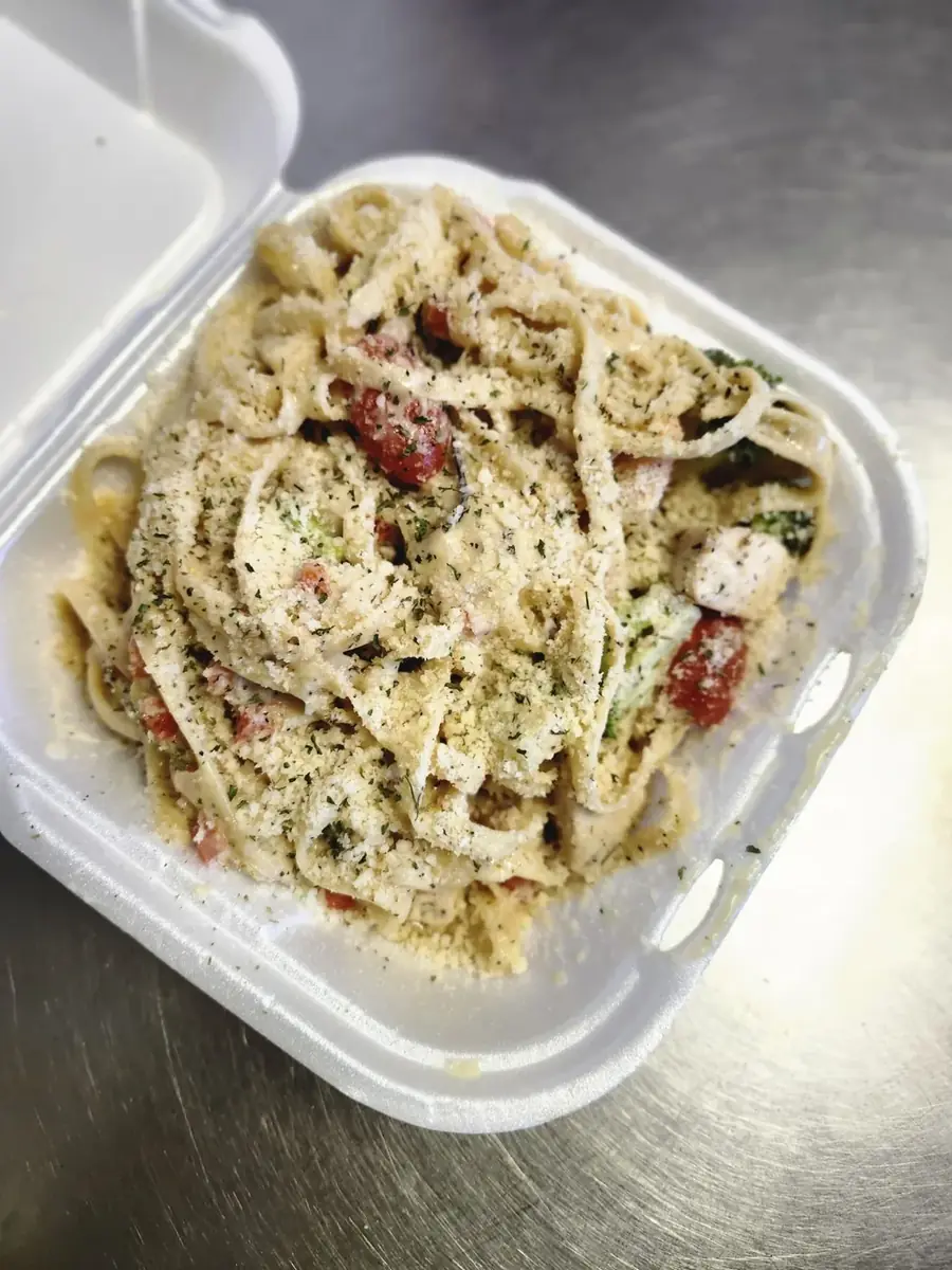 Fish Fettuccine Alfredo